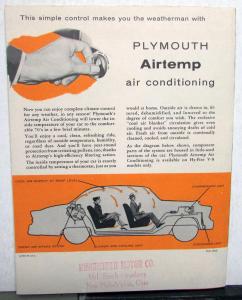 1955 Plymouth Dealer Sales Brochure Folder Accessories Belvedere Savoy Plaza