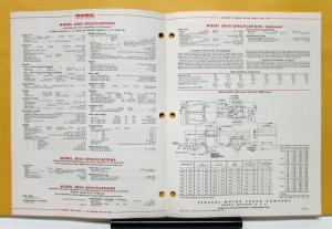 1952 Federal Truck Model 3001 3002 3004 Sales Brochure & Specifications