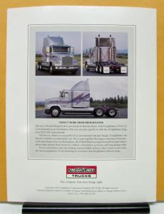 1992 Freightliner Truck Model FLD112 58 Inch Sleeper Cab Sales Brochure