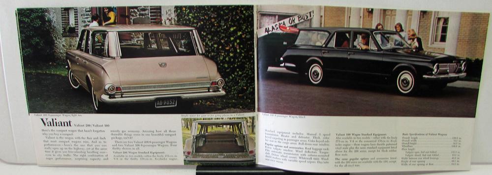 Plymouth Dealer Color Sales Brochure Station Wagons Fury Belvedere Valiant