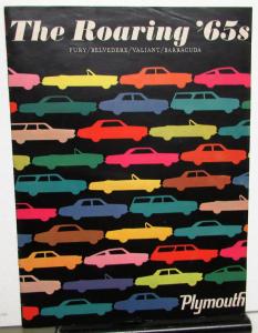 1965 Plymouth Dealer Color Sales Brochure Fury Belvedere Barracuda Valiant