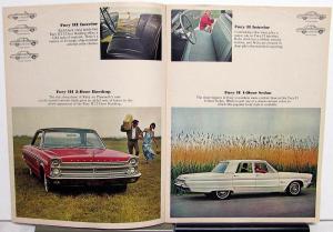 1965 Plymouth Dealer Color Sales Brochure Fury Belvedere Barracuda Valiant