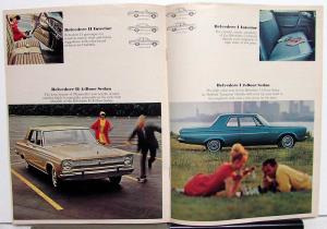 1965 Plymouth Dealer Color Sales Brochure Fury Belvedere Barracuda Valiant