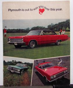 1967 Plymouth Dealer Color sales Brochure Belvedere GTX Satellite Fury Valiant