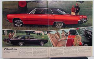 1967 Plymouth Dealer Color sales Brochure Belvedere GTX Satellite Fury Valiant