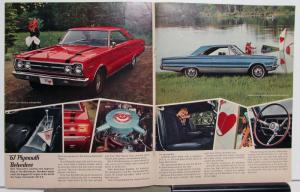 1967 Plymouth Dealer Color sales Brochure Belvedere GTX Satellite Fury Valiant