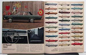 1967 Plymouth Dealer Color sales Brochure Belvedere GTX Satellite Fury Valiant