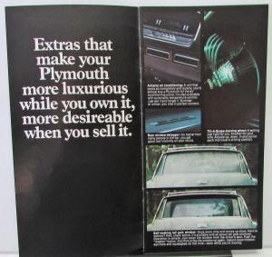 1968 Plymouth Dealer Sales Brochure Options & Accessories Cosmetic Performance