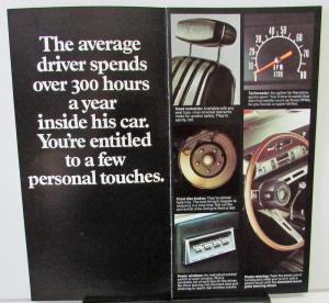 1968 Plymouth Dealer Sales Brochure Options & Accessories Cosmetic Performance