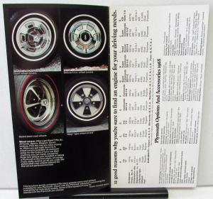 1968 Plymouth Dealer Sales Brochure Options & Accessories Cosmetic Performance