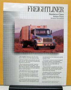 1991 Freightliner Series 70 Business Class Refuse Truck Specification Sheet