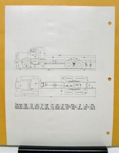 1948 FWD Truck Model M6x6 Diesel Specification Sheet