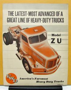 1948 FWD Model Truck ZU Latest Most Advanced Great Line Heavy Duty Sales Folder