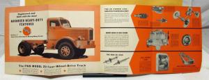 1948 FWD Model Truck ZU Latest Most Advanced Great Line Heavy Duty Sales Folder