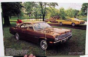 1973 Plymouth Duster 340 Valiant Scamp Barracuda Cuda Sales Brochure Original