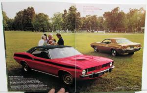 1973 Plymouth Duster 340 Valiant Scamp Barracuda Cuda Sales Brochure Original