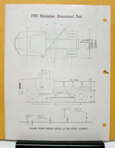 1947 1948 1949 1950 FWD Truck Model Maintainer Sales Brochure