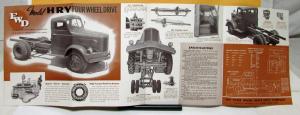 1950 FWD Truck Model HRY Four Wheel Drive Sales Brochure & Specifications