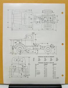 1950 1951 1952 1953 1954 1955 FWD Truck Model T414D Specification Sheet