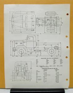 1954 1955 1956 FWD Truck Model 284 Specification Sheet THOP