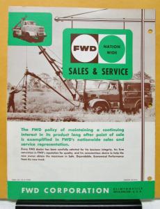 1956 FWD Model Four & Six Wheel Drive Trucks Sales Folder