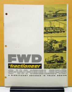 1960 1961 1962 1963 1964 1965 FWD Truck 6 Wheeler Tractioneer Sales Brochures