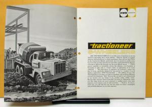 1960 1961 1962 1963 1964 1965 FWD Truck 6 Wheeler Tractioneer Sales Brochures