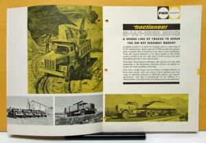 1960 1961 1962 1963 1964 1965 FWD Truck 6 Wheeler Tractioneer Sales Brochures