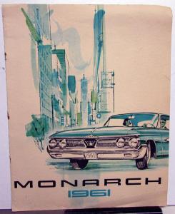 1961 Monarch Canadian Ford Dealer Sales Brochure Large