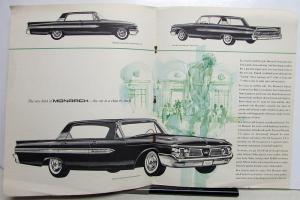 1961 Monarch Canadian Ford Dealer Sales Brochure Large