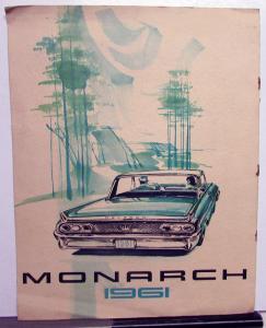 1961 Monarch Canadian Ford Dealer Sales Brochure Large