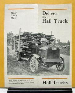 1918 Hall Truck Model 2 Ton 3 1/2 Ton 5 Ton 5-7 Ton Folder & Specifications