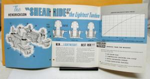 1966 Hendrickson Truck Axle Units SR Series Sales Folder & Diagram