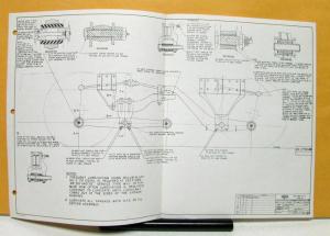 1966 Hendrickson Truck Axle Units SR Series Sales Folder & Diagram