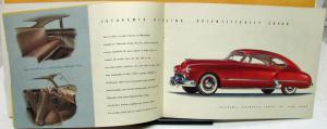 1948 Oldsmobile Dealer Color Prestige Sales Brochure 98 Series Futuramic