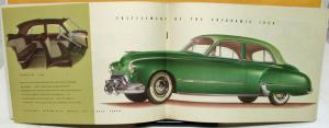 1948 Oldsmobile Dealer Color Prestige Sales Brochure 98 Series Futuramic