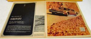 1966 Oldsmobile Dealer Sales Brochure Special Report Toronado Newspaper Style