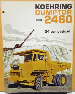 1970 1971 Koehring Truck Model 2460 Sales Brochure and Specifications