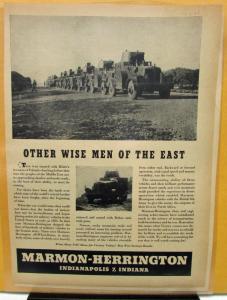 1943 Marmon-Herrington Military Vehicles Wise Men Of The Past Newsweek Article