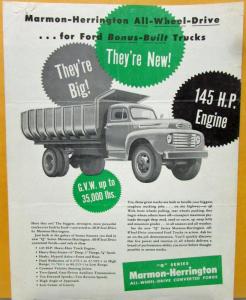 1948 Marmon-Herrington Q Series Sales Brochure & Specifications