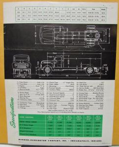 1948 Marmon-Herrington Q Series Sales Brochure & Specifications