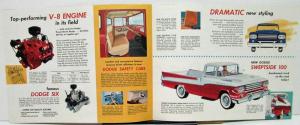 1958 Dodge Truck 100 Pickup Sweptside Panel Tradesman Wagon Sale Folder