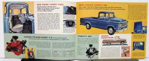 1959 Dodge Truck Model 100 Pickups Panels Stakes Color Sales Folder Original