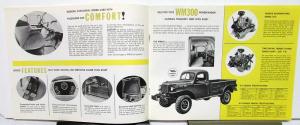 1960 Dodge Power Wagon 4x4 Pickup Truck W100 200 300 500 WM300 Sales Brochure