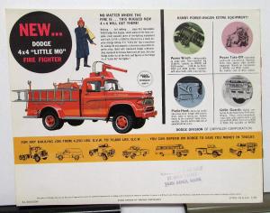 1960 Dodge Power Wagon 4x4 Pickup Truck W100 200 300 500 WM300 Sales Brochure