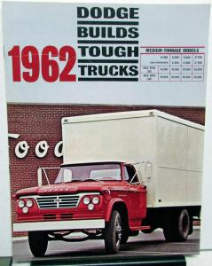 1962 Dodge Med Ton Truck Model D400 to 700 C500 to 700 Sale Brochure Cab Fwd