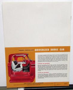 1962 Dodge Med Ton Truck Model D400 to 700 C500 to 700 Sale Brochure Cab Fwd