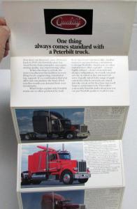 1987-1988 Peterbilt Truck Full Line Sales Brochure Folder W/Company Letter