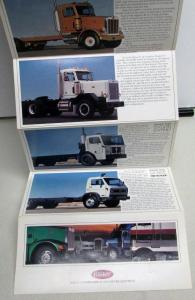 1987-1988 Peterbilt Truck Full Line Sales Brochure Folder W/Company Letter