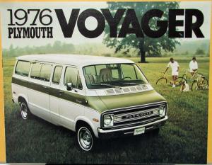 1976 Plymouth Voyager Van Dealer Sales Brochure